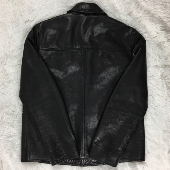 J. Crew Women’s Classic Black Small Leather Jacket - Picture 6 of 8
